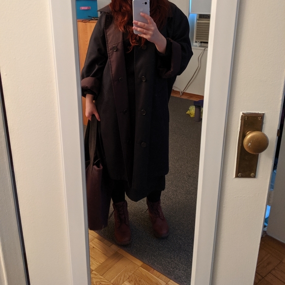 Rare Italian two-sided wool coat rain coat - Picture 8 of 8